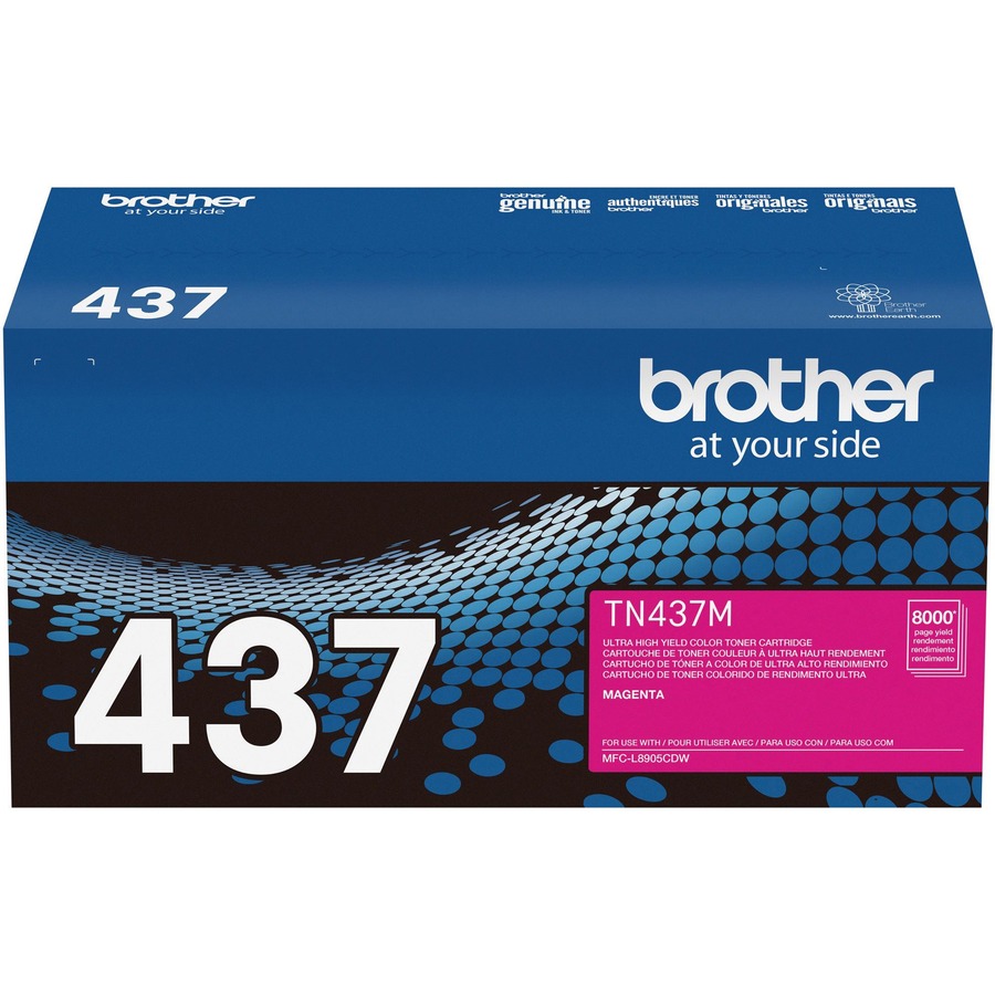 Brother Tn437m Original Ultra High Yield Laser Toner Cartridge - Magenta - 1 Each