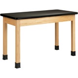 Diversified Spaces Perpetulab Wooden Leg Science Table with Plain Apron