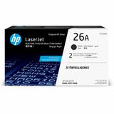 Hp 26a Original Average Yield Laser Toner Cartridge - Dual Pack - Black - 2 Carton