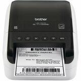 Brother Ql-1110nwbc Desktop Direct Thermal Printer - Monochrome - Label Print - Ethernet - Usb - Bluetooth - White Glossy Black