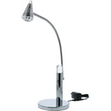 Bostitch Acrylic Gooseneck Led Desk Lamp Chrome
