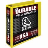 Samsill Durable Three-Ring View Binder