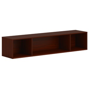 HON Mod Wall Mounted Storage | Open | 66"W | Traditional Mahogany Finish