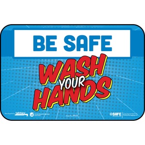Tabbies BE SAFE WASH YOUR HANDS Wall Decal