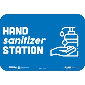 Tabbies HAND SANITIZER STATION Wall Safety Decal