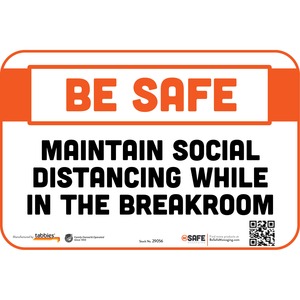 Tabbies SOCIAL DISTANCING IN BREAKROOM Wall Decal