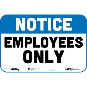 Tabbies NOTICE EMPLOYEES ONLY Wall Decals