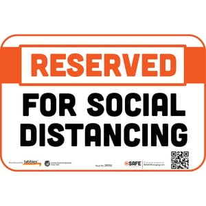 Tabbies RESERVED SOCIAL DISTANCING Wall Decal