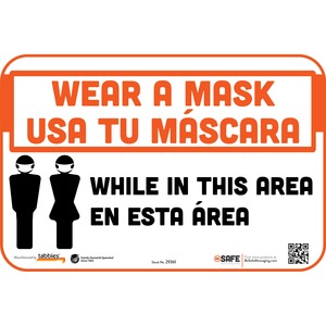 Tabbies WEAR A MASK WHILE IN THIS AREA Wall Decal