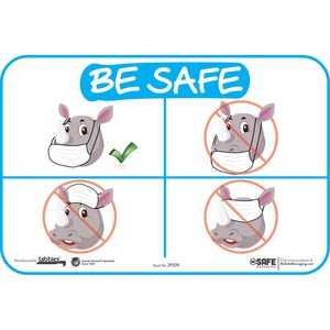 Tabbies How To Wear A Mask Rhino Wall Decal