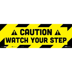 Tabbies CAUTION WATCH YOUR STEP Floor Decal
