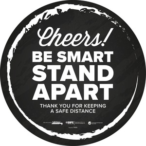 Tabbies STAND APART THANK YOU Floor Decal
