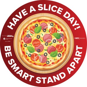 Tabbies STAND APART THANK YOU Floor Decal