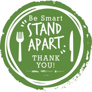 Tabbies STAND APART THANK YOU Floor Decal
