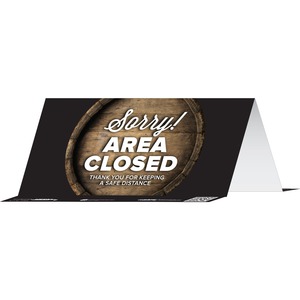Tabbies SORRY! AREA CLOSED THANK YOU Table Tents