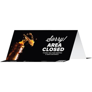 Tabbies SORRY! AREA CLOSED THANK YOU Table Tents