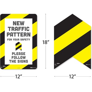 Tabbies NEW TRAFFIC PATTERN Wall Sign Decals