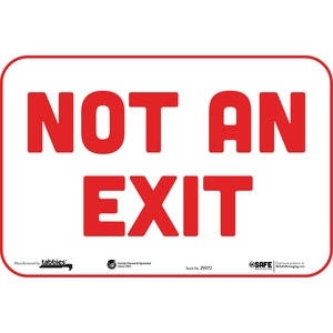 Tabbies NOT AN EXIT BeSafe Messaging Wall Decal