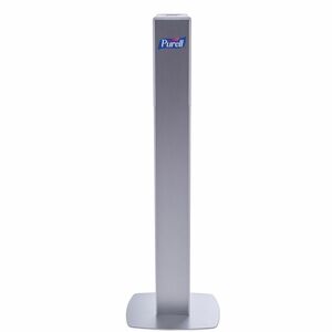 PURELL® Messenger ES8 Silver Panel Floor Stand with Dispenser