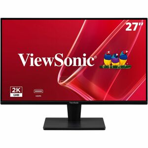 LCD Monitor — Viewsonic Va2715-2k-Mhd 27 Inch 1440p Led Monitor with Adaptive Sync Ultra-Thin Bezels Hdmi and Displayport Inputs for Home and Office