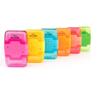 Pencil Sharpeners — So-Mine Serve Slide Eraser & Sharpener Combo