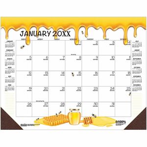 House of Doolittle Honeycomb Monthly Desk Pad Calendar