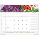 At-A-Glance Panoramic Floral Desk Pad
