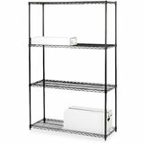 Lorell Industrial Wire Starter Shelving Unit