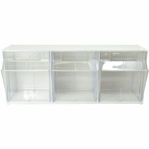 Deflecto Tilt Bin Interlocking Multi-Bin Storage Organizer