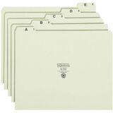 Smead A-Z 1/5 Tab Cut Recycled Letter Pressboard Guides