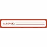 Tabbies ALLERGIC Allergy Message Labels
