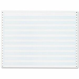 Sparco 1/2" Blue Bar 1-part Computer Paper