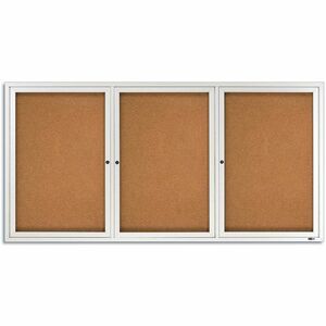 Quartet Enclosed Bulletin Board for Indoor Use