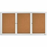 Quartet Enclosed Bulletin Board for Indoor Use