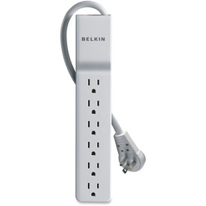 Belkin 6 Outlet Home/Office Surge Protector rotating plug 8' cord