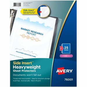 Avery Side Insert Sheet Protectors