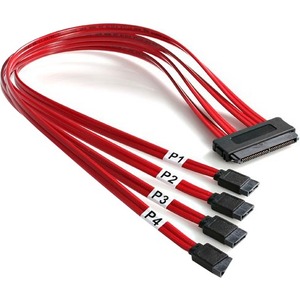 StarTech.com 50cm SAS Cable - SFF-8484 to 4x SATA