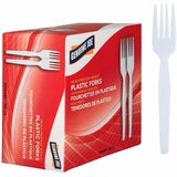 Genuine Joe Heavyweight White Plastic Forks