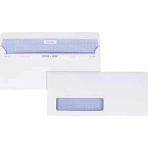 Quality Park No. 10 Single Window Security Tinted with Reveal-N-Seal&reg; Self-Seal Closure