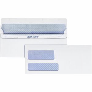 Quality Park No. 9 Double Window Envelopes with Tamper-Evident Seal