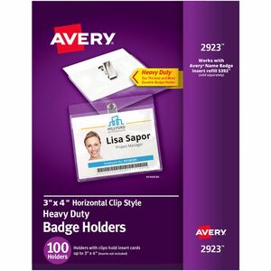 Avery&reg; Clip Style Badge Holders