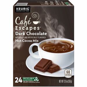 Caf&eacute; Escapes&reg; K-Cup Dark Chocolate Hot Cocoa