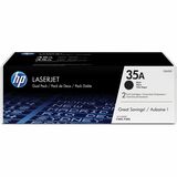 HP 35A (CB435D) Original Standard Yield Laser Toner Cartridge - Dual Pack - Black - 2 Carton