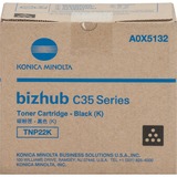 Konica Minolta TNP22K Original Laser Toner Cartridge - Black - 1 Each