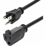 StarTech.com 15 ft Power Cord Extension - NEMA 5-15R to NEMA 5-15P