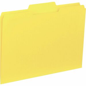 Business Source 1/3 Tab Cut Letter Recycled Top Tab File Folder