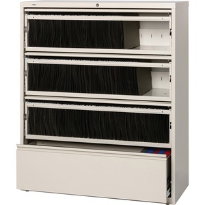 Lorell Fortress Lateral File with Roll-Out Shelf