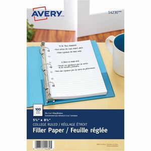 Avery Filler Paper 5?" x 8?"