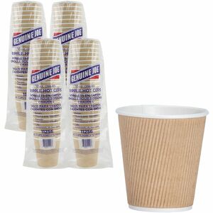Genuine Joe 10 oz Rippled Hot Cups