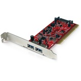 StarTech.com 2 Port PCI SuperSpeed (5Gbps) USB 3.0 Adapter Card with SATA Power